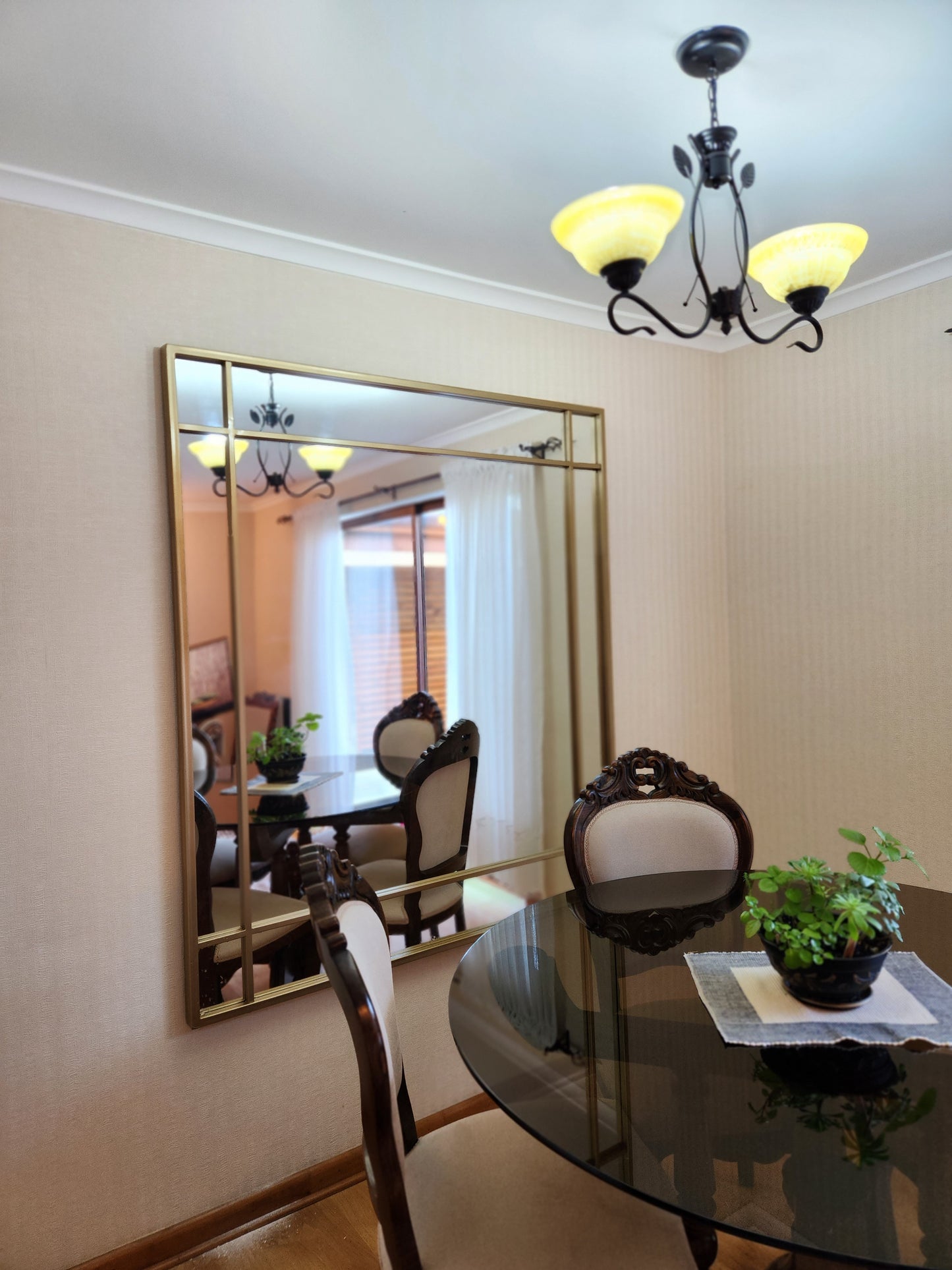 ESPEJO – Marco Negro Industrial con Divisiones