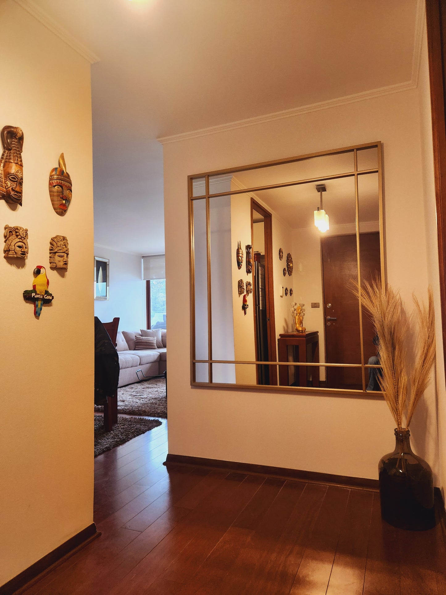 ESPEJO – Marco Negro Industrial con Divisiones