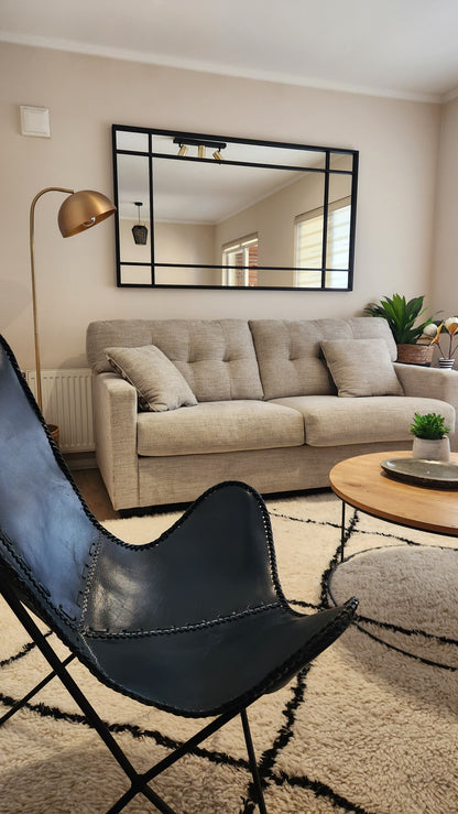 ESPEJO – Marco Negro Industrial con Divisiones