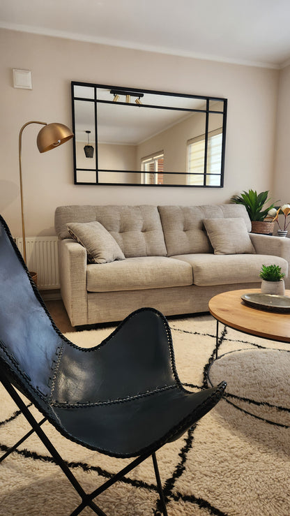 ESPEJO – Marco Negro Industrial con Divisiones