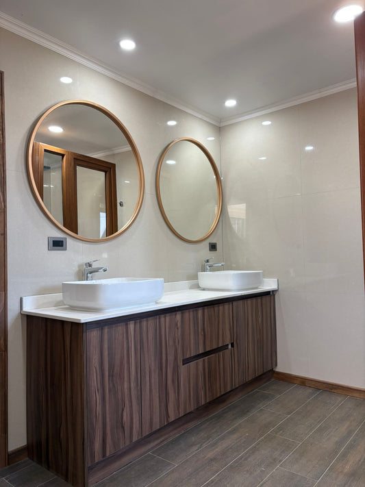 ESPEJO – Espejo Redondo con Marco Madera Premium