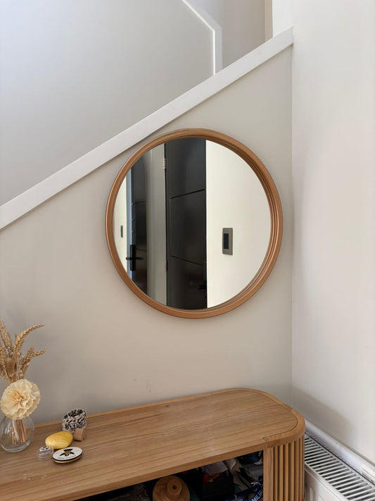 ESPEJO – Espejo Redondo con Marco Madera Premium