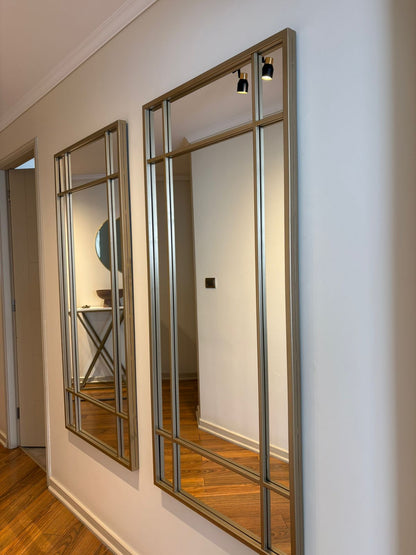 ESPEJO – Marco Negro Industrial con Divisiones